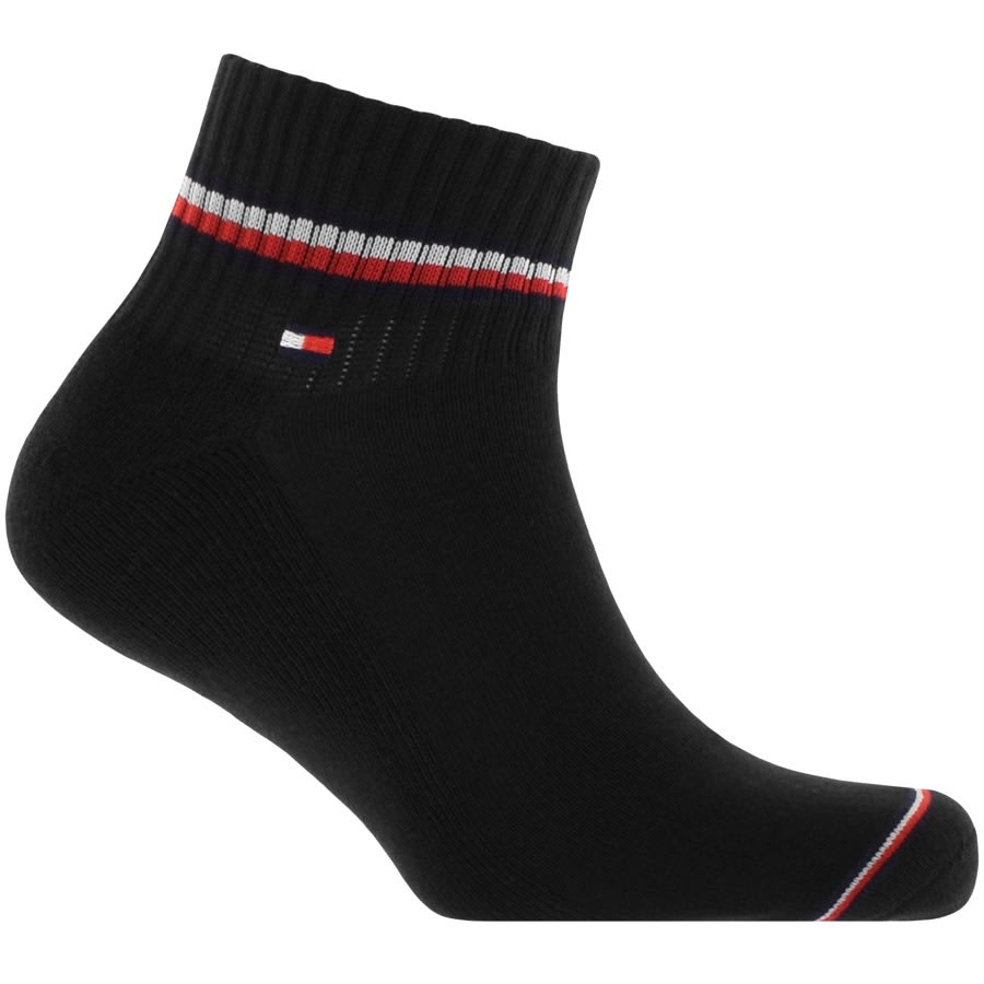 Alternative Image for ProductTommy Hilfiger 2 Pack Quarter Iconic Socks Black2