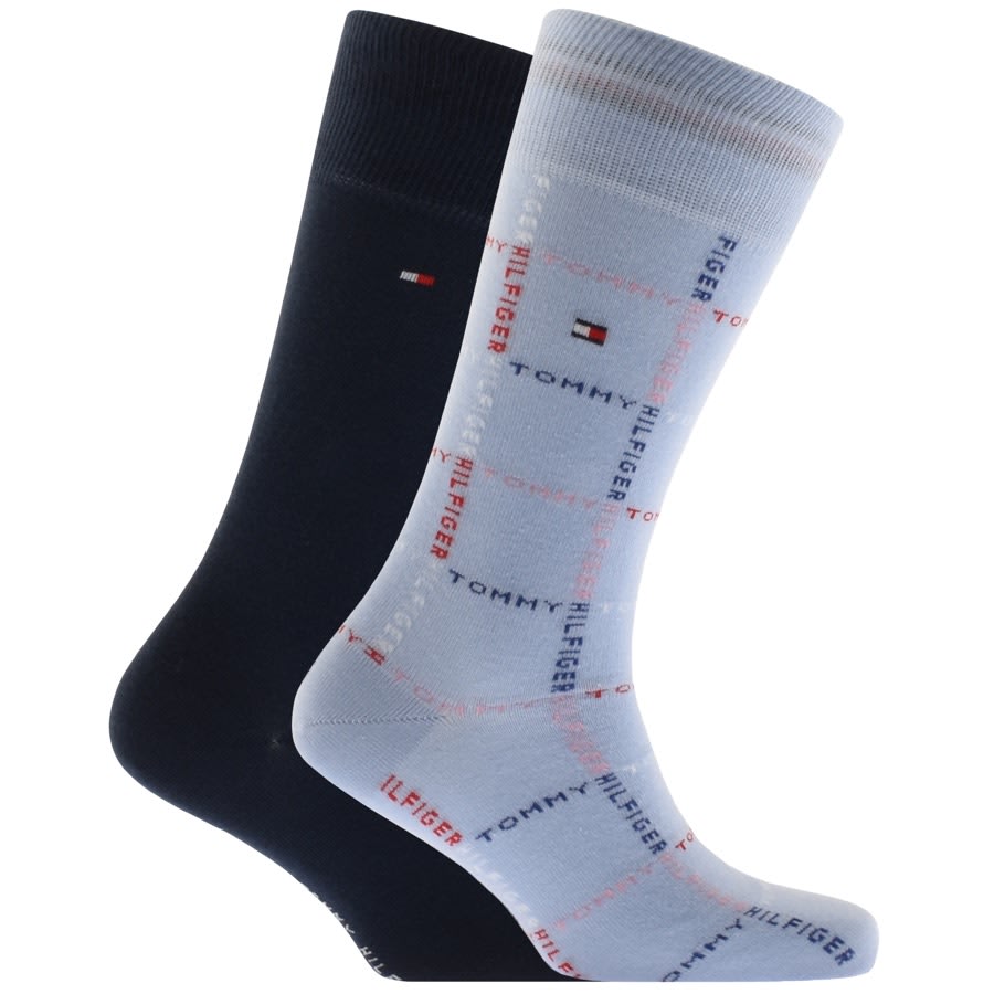 Alternative Image for ProductTommy Hilfiger Two Pack Grid Socks Blue1