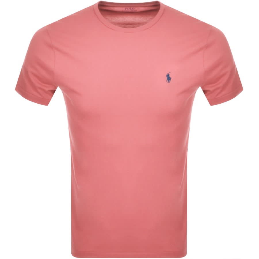 Alternative Image for ProductRalph Lauren Crew Neck Slim Fit T Shirt Pink1