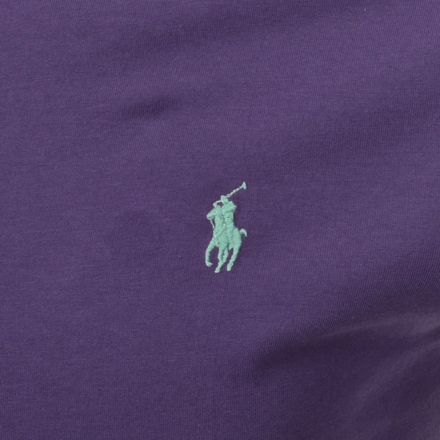 Alternative Image for ProductRalph Lauren Crew Neck Slim Fit T Shirt Purple3
