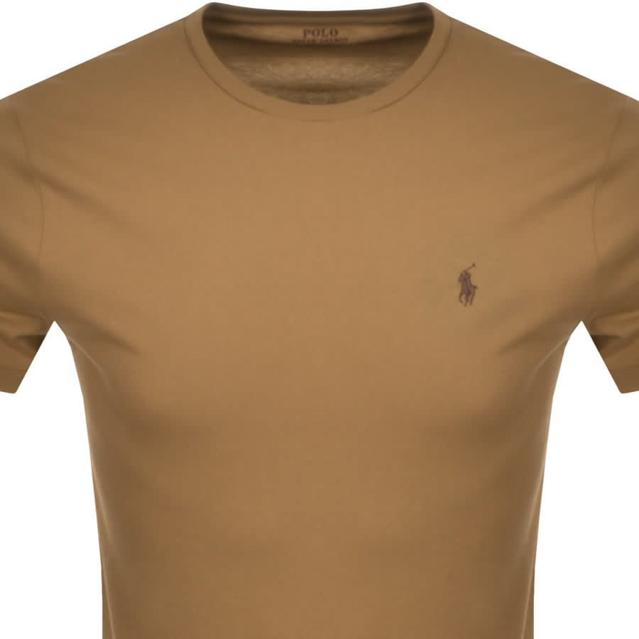 Alternative Image for ProductRalph Lauren Crew Neck Slim Fit T Shirt Brown2
