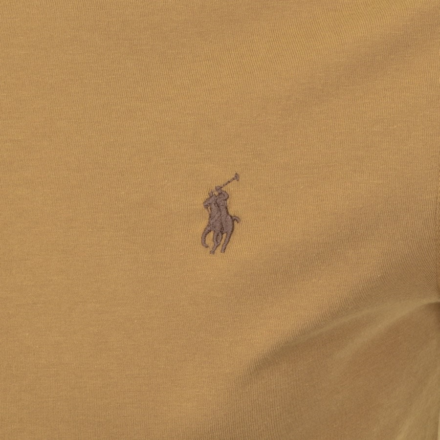 Alternative Image for ProductRalph Lauren Crew Neck Slim Fit T Shirt Brown3