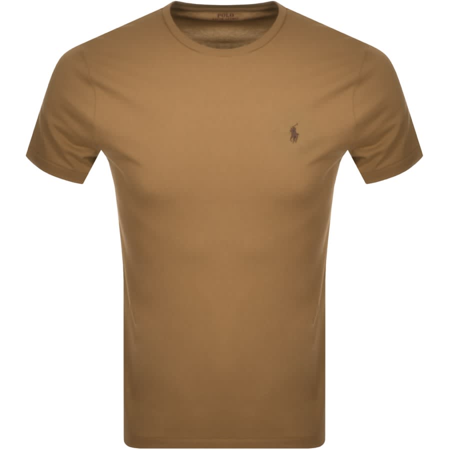 Alternative Image for ProductRalph Lauren Crew Neck Slim Fit T Shirt Brown1