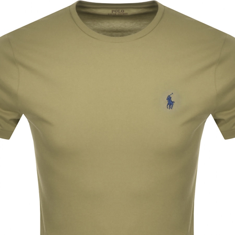 Alternative Image for ProductRalph Lauren Crew Neck Slim Fit T Shirt Green2