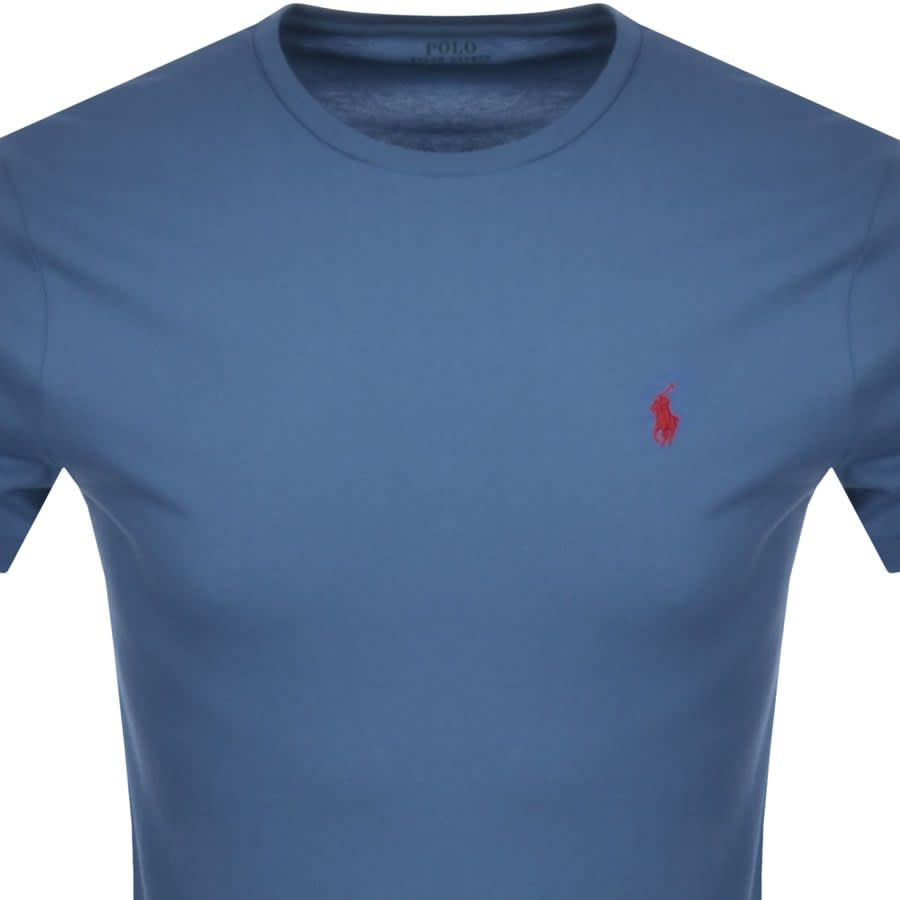 Alternative Image for ProductRalph Lauren Crew Neck Slim Fit T Shirt Blue2