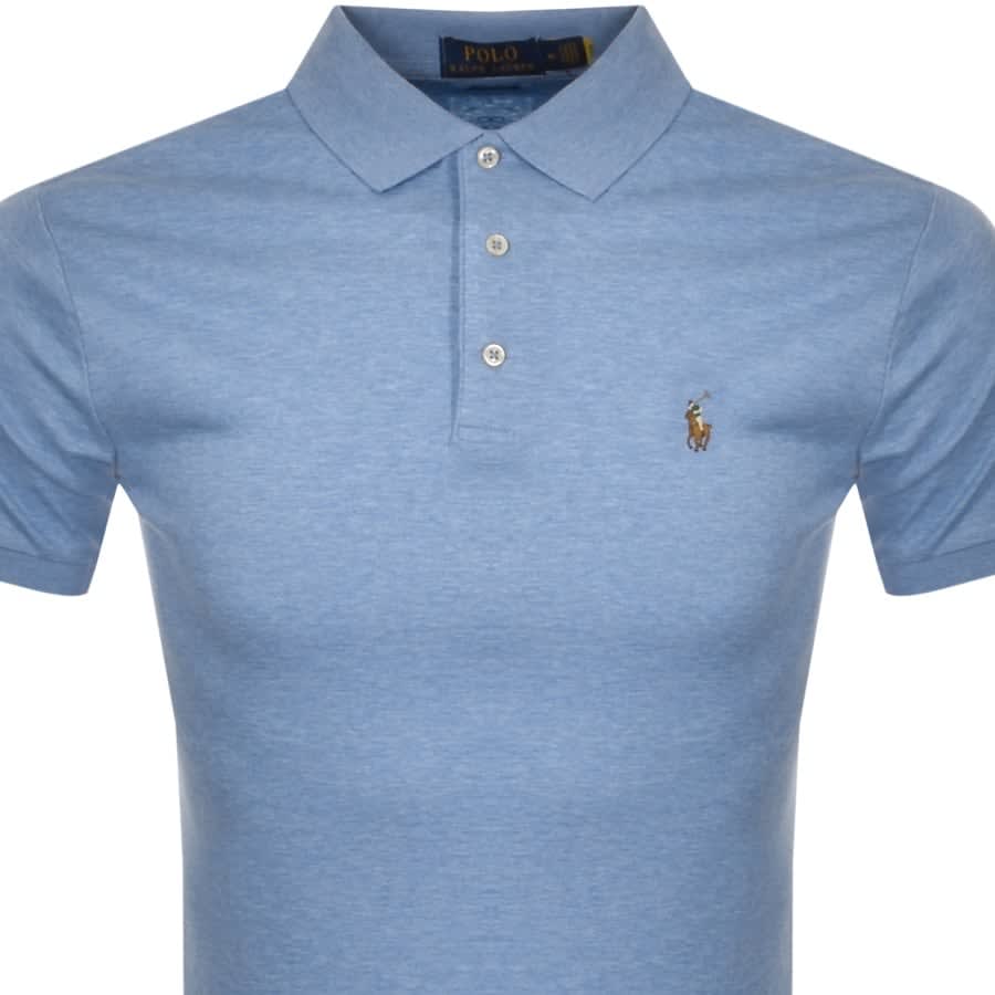Alternative Image for ProductRalph Lauren Slim Fit Polo T Shirt Blue2