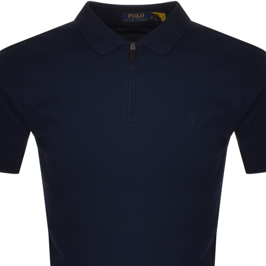 Alternative Image for ProductRalph Lauren Zip Polo T Shirt Navy2