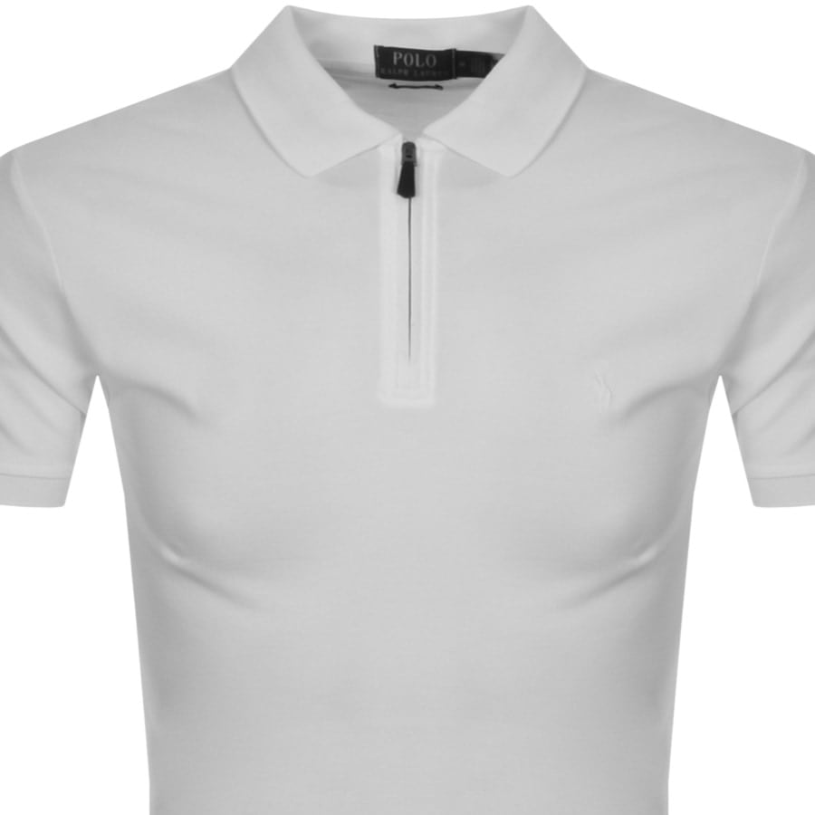 Alternative Image for ProductRalph Lauren Zip Polo T Shirt White2