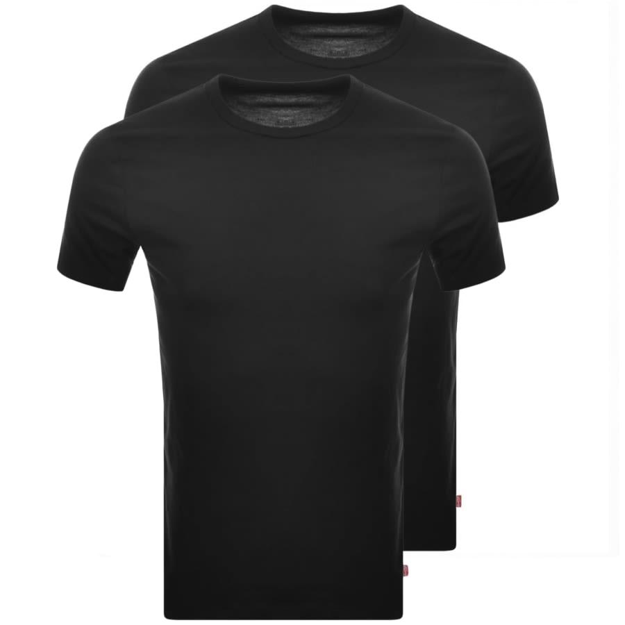 Alternative Image for ProductLevis Original Two Pack Crew Neck T Shirt Black1