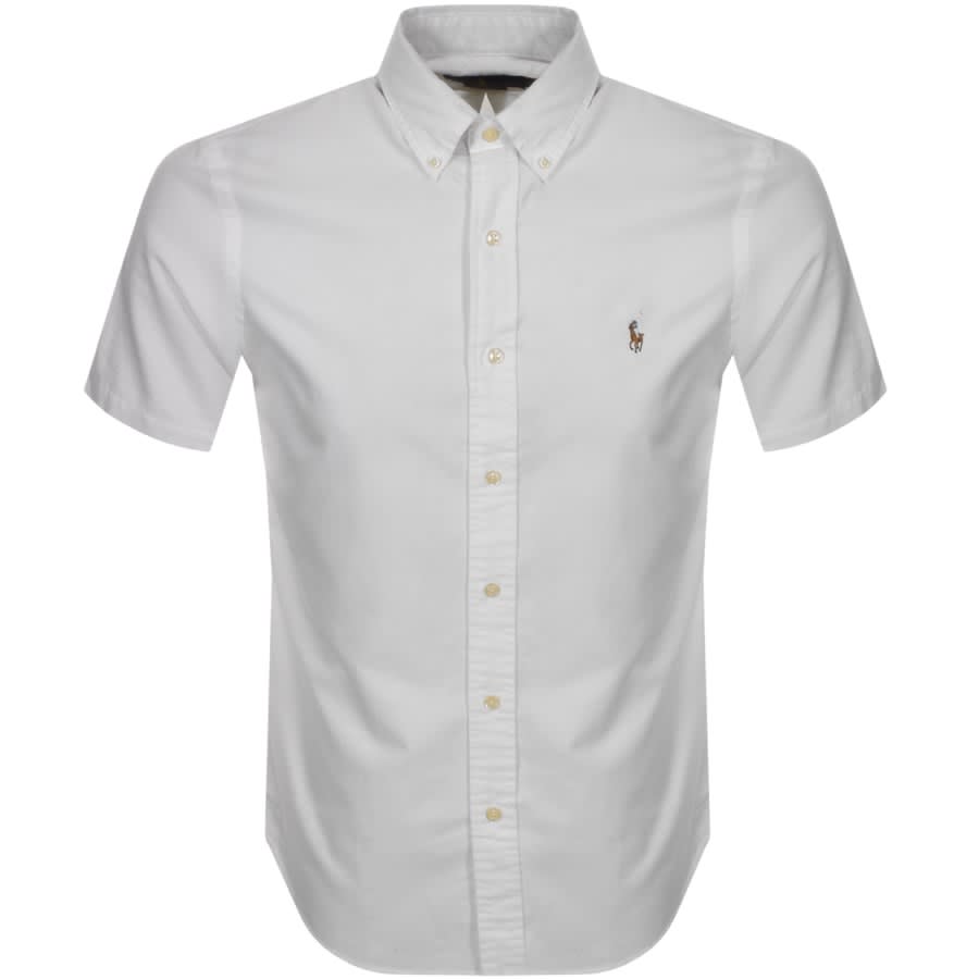 Alternative Image for ProductRalph Lauren Slim Fit Short Sleeve Shirt White1