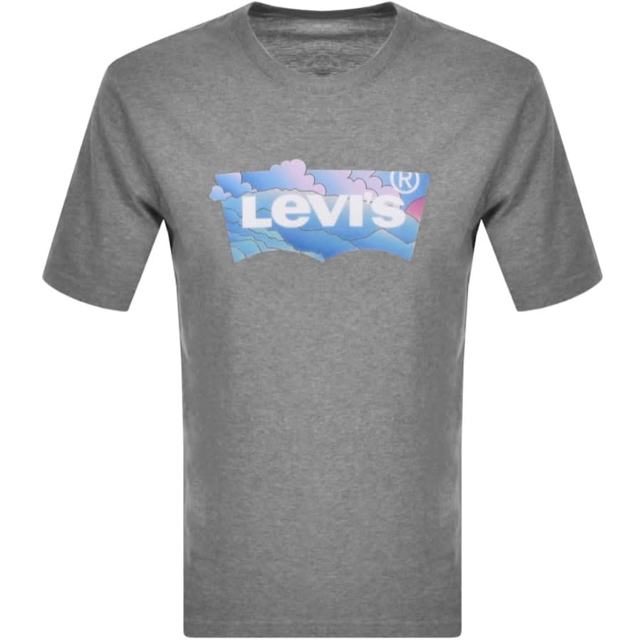 Alternative Image for ProductLevis Crew Neck Housemark Logo T Shirt Grey1