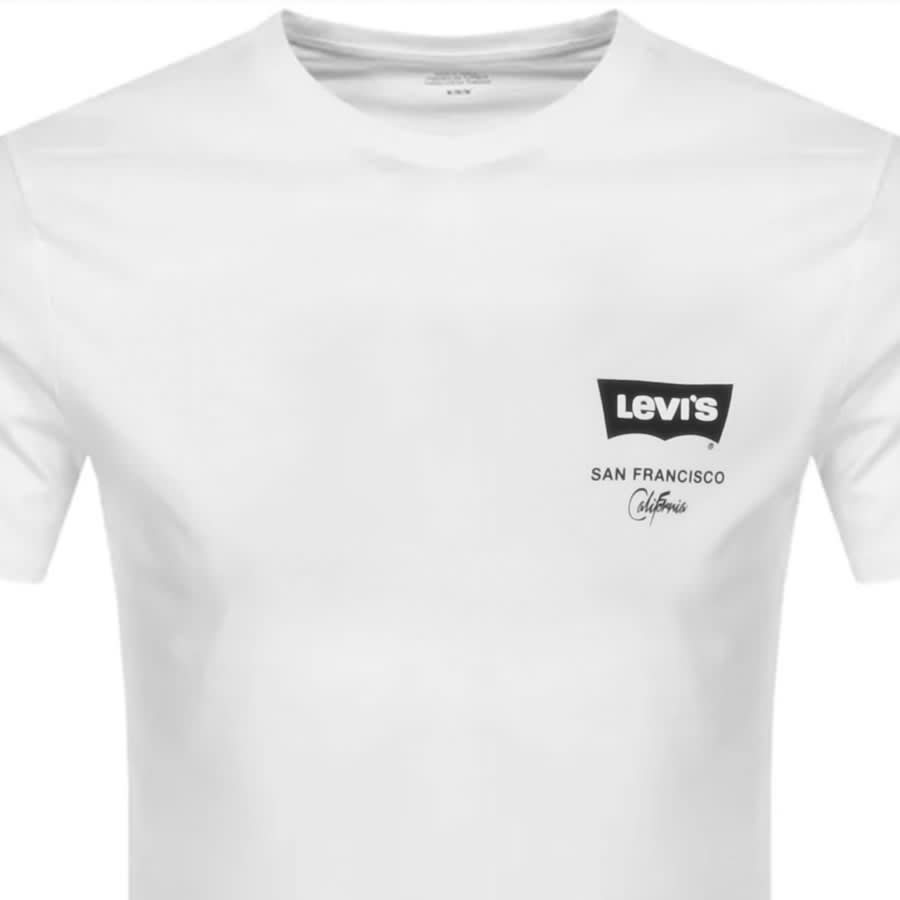 Alternative Image for ProductLevis Crew Neck Housemark Logo T Shirt White2