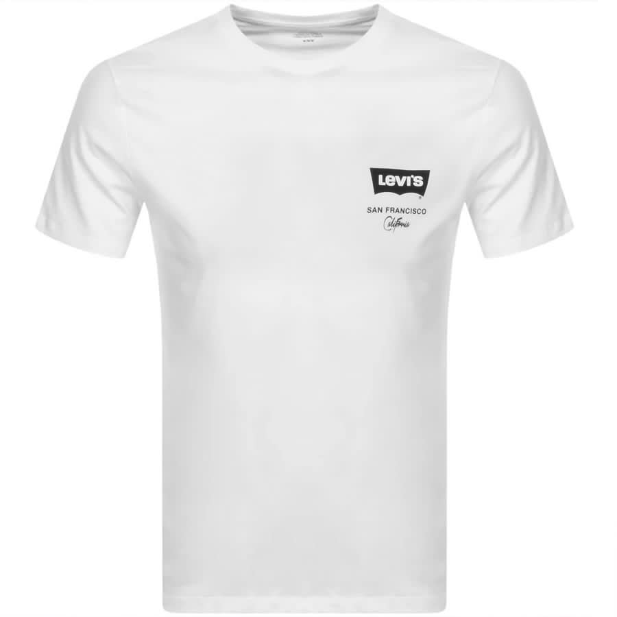 Alternative Image for ProductLevis Crew Neck Housemark Logo T Shirt White1
