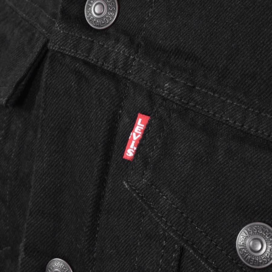 Alternative Image for ProductLevis Denim Sherpa Trucker Jacket Black3