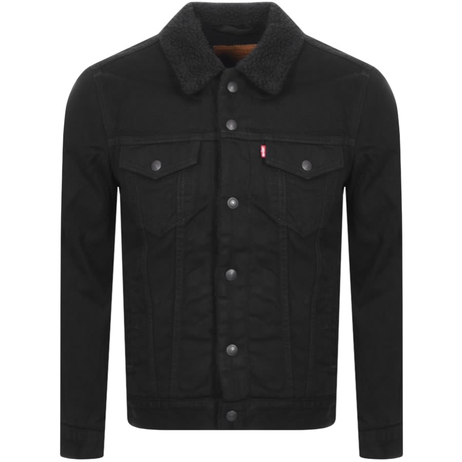 Alternative Image for ProductLevis Denim Sherpa Trucker Jacket Black1