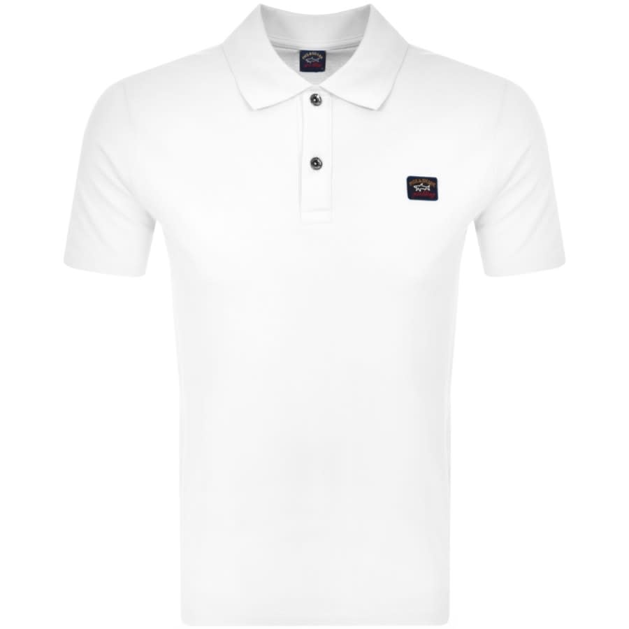 Alternative Image for ProductPaul And Shark Short Sleeved Polo T Shirt White1