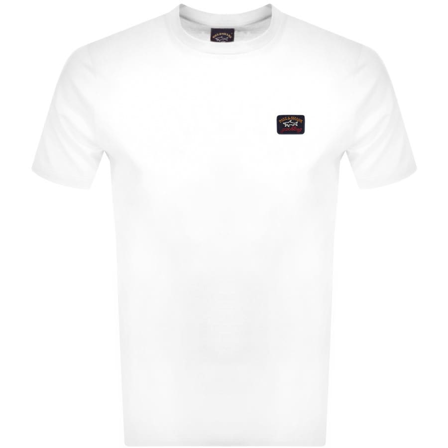 Alternative Image for ProductPaul And Shark Short Sleeved Logo T Shirt White1