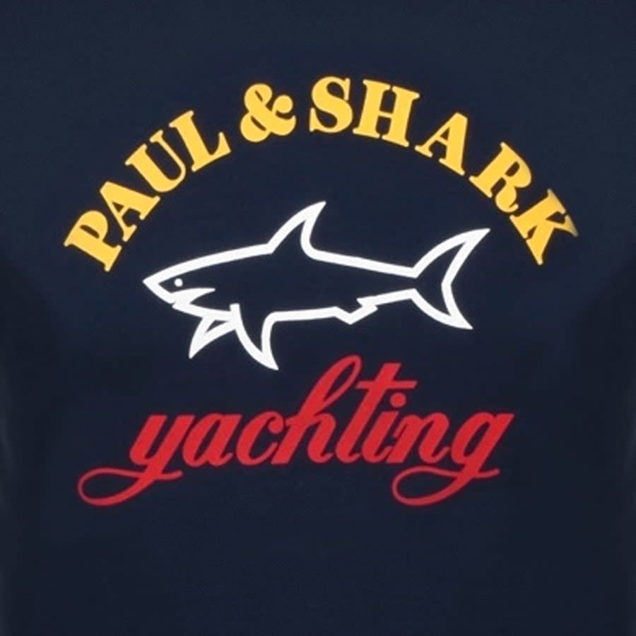 Alternative Image for ProductPaul And Shark Logo T Shirt Navy3