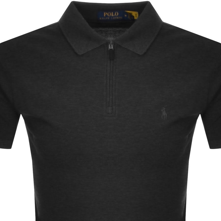 Alternative Image for ProductRalph Lauren Zip Polo T Shirt Grey2