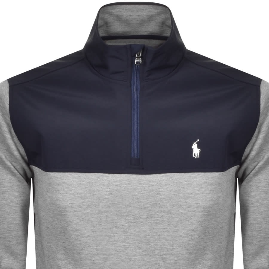 Alternative Image for ProductRalph Lauren Half Zip Sweatshirt Grey2