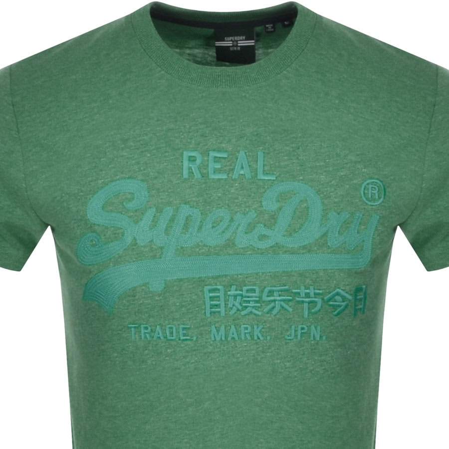 Alternative Image for ProductSuperdry Tonal Embroidery T Shirt Green2