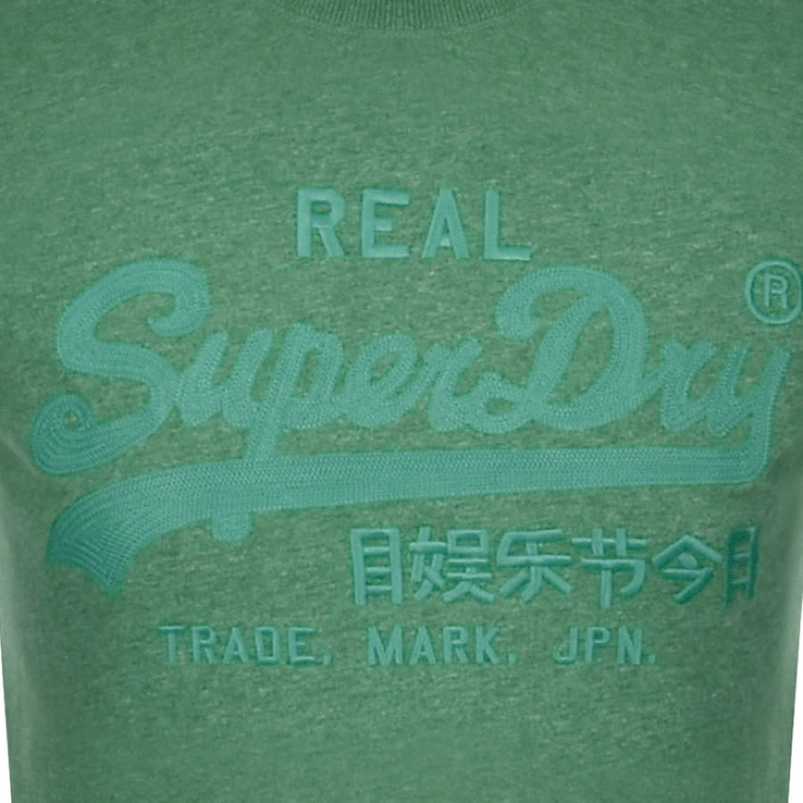 Alternative Image for ProductSuperdry Tonal Embroidery T Shirt Green3