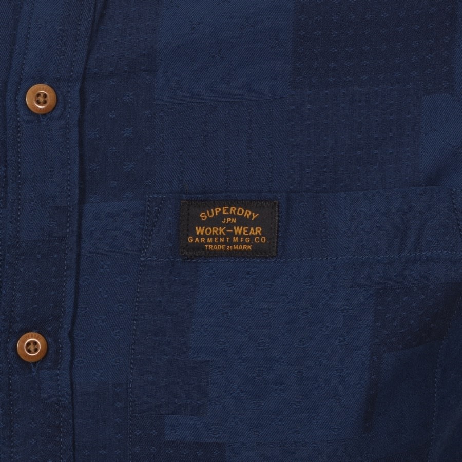 Alternative Image for ProductSuperdry Workwear Short Sleeved Shirt Navy3