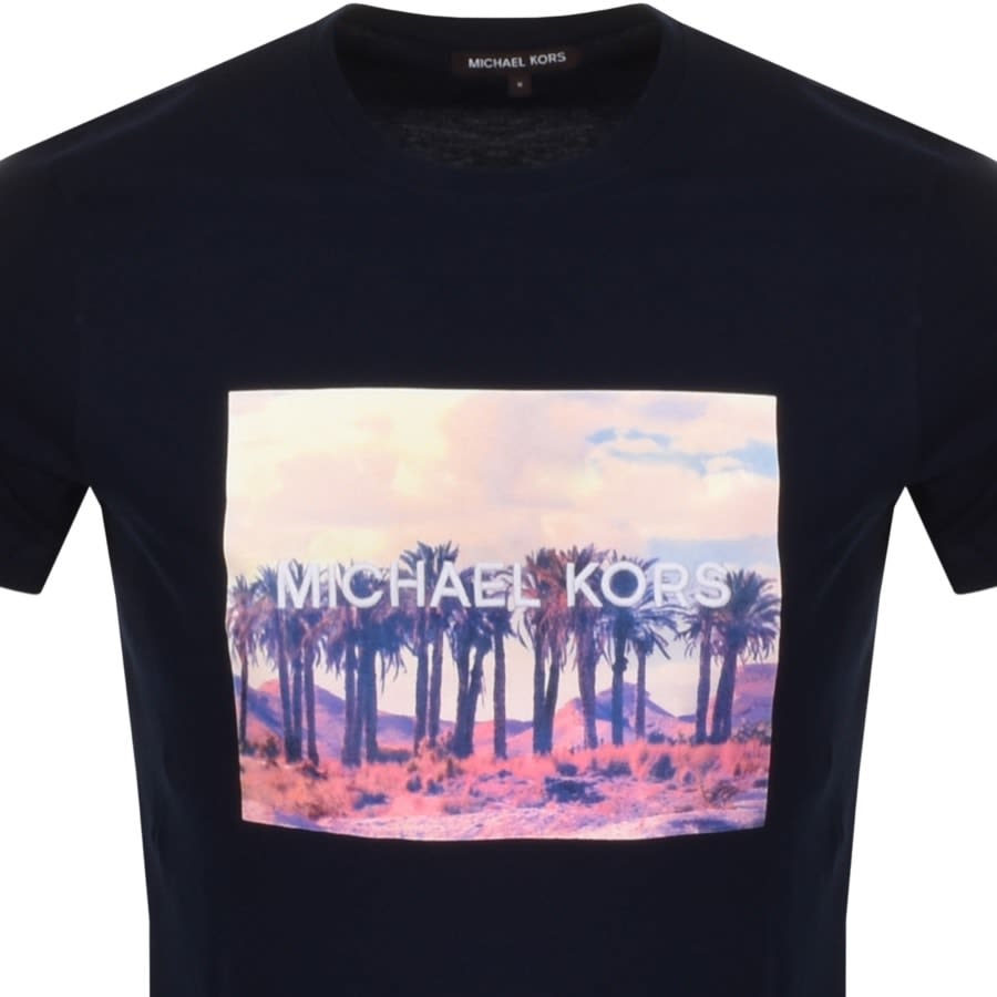 Alternative Image for ProductMichael Kors Embroidery Logo T Shirt Navy2