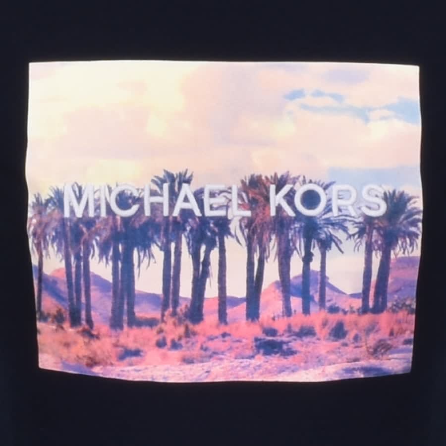 Alternative Image for ProductMichael Kors Embroidery Logo T Shirt Navy3