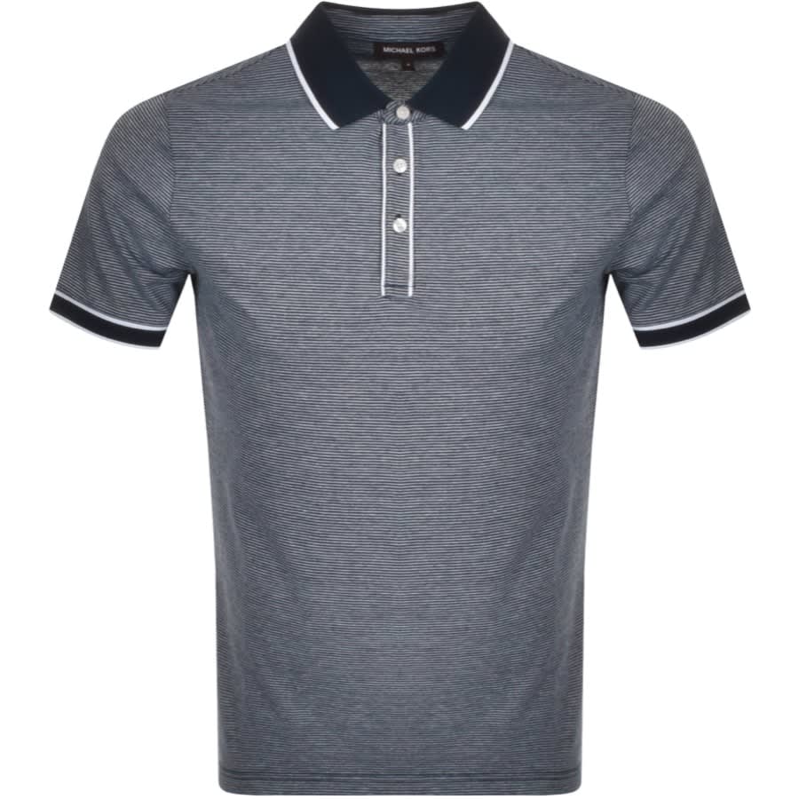 Alternative Image for ProductMichael Kors Tipped Texture Polo Navy1