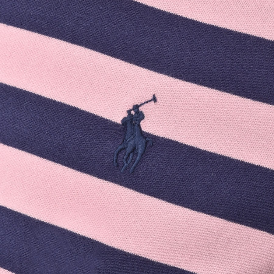 Alternative Image for ProductRalph Lauren Slim Fit Stripe T Shirt Pink3
