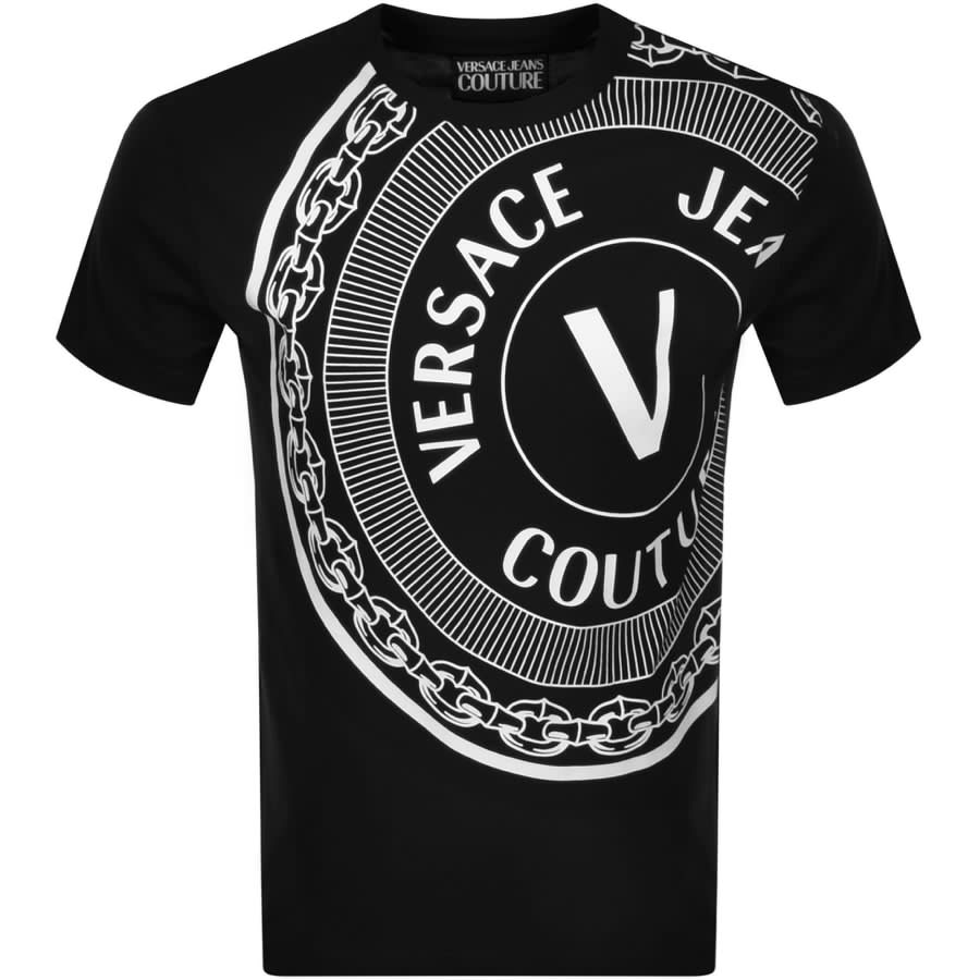 Versace Jeans Couture Logo T Shirt Black | Mainline Menswear