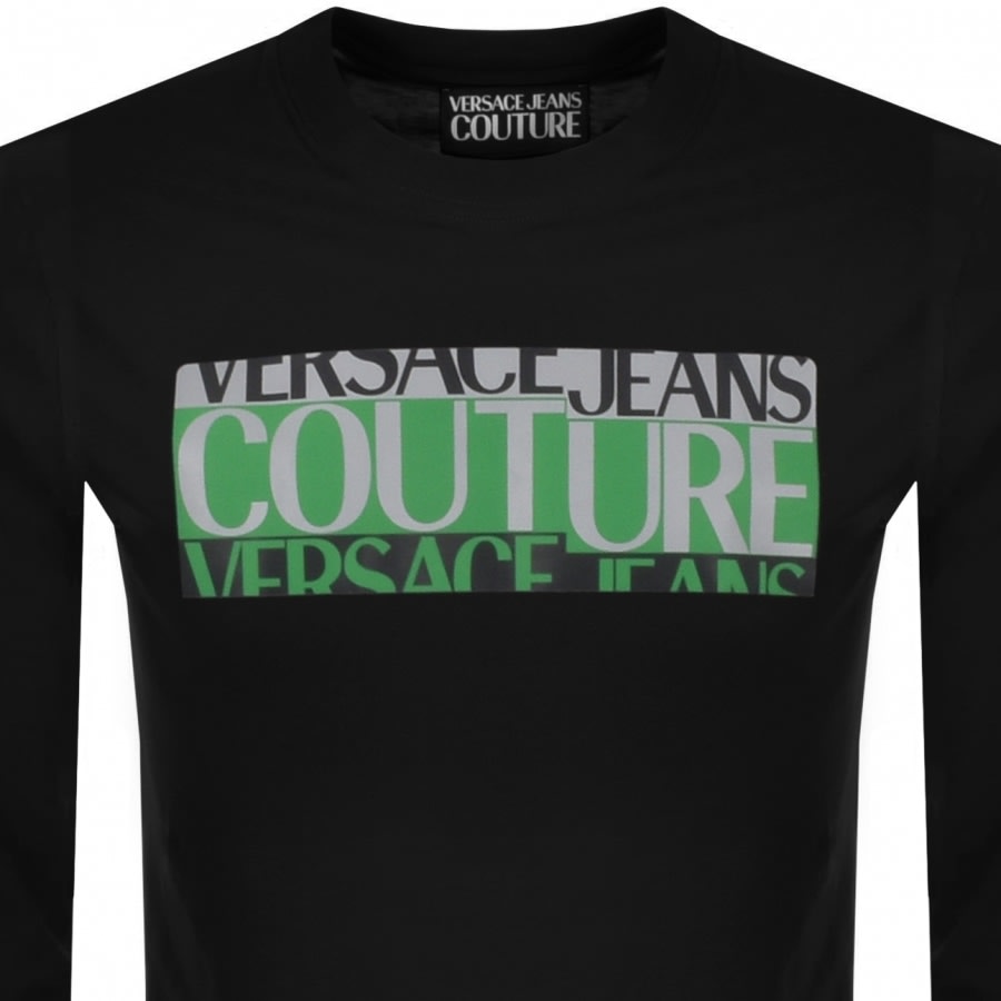 Alternative Image for ProductVersace Jeans Couture Long Sleeved T Shirt Black3
