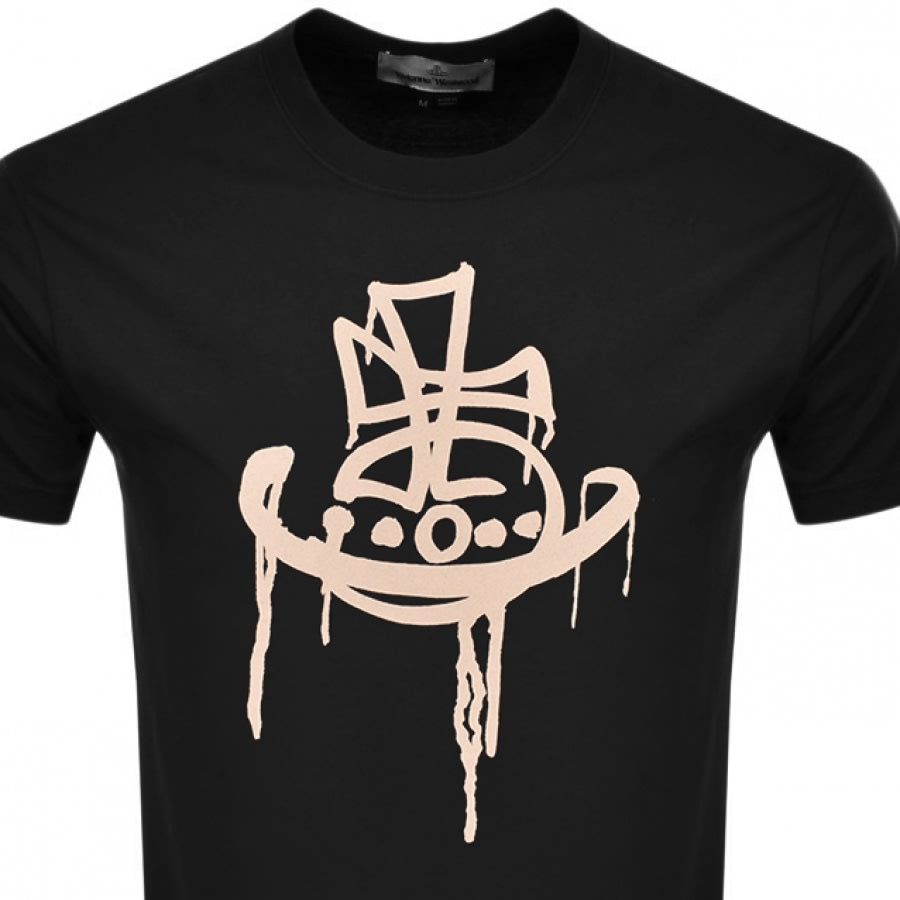 Alternative Image for ProductVivienne Westwood Drip Logo T Shirt Black2