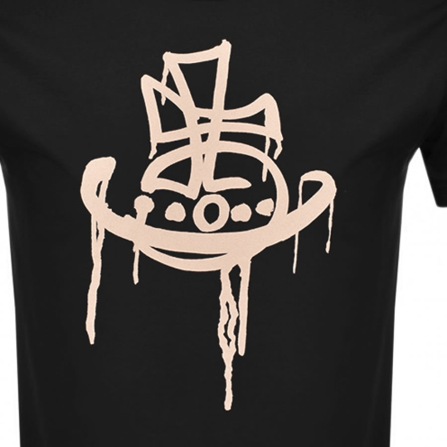 Alternative Image for ProductVivienne Westwood Drip Logo T Shirt Black3