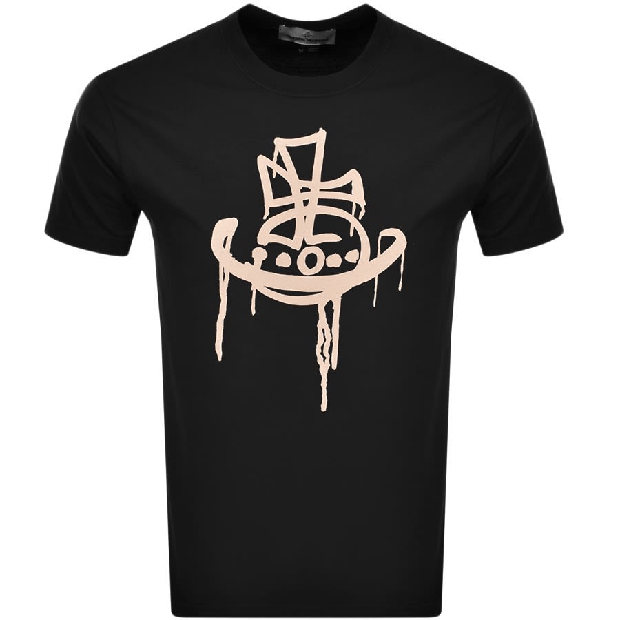 Alternative Image for ProductVivienne Westwood Drip Logo T Shirt Black1