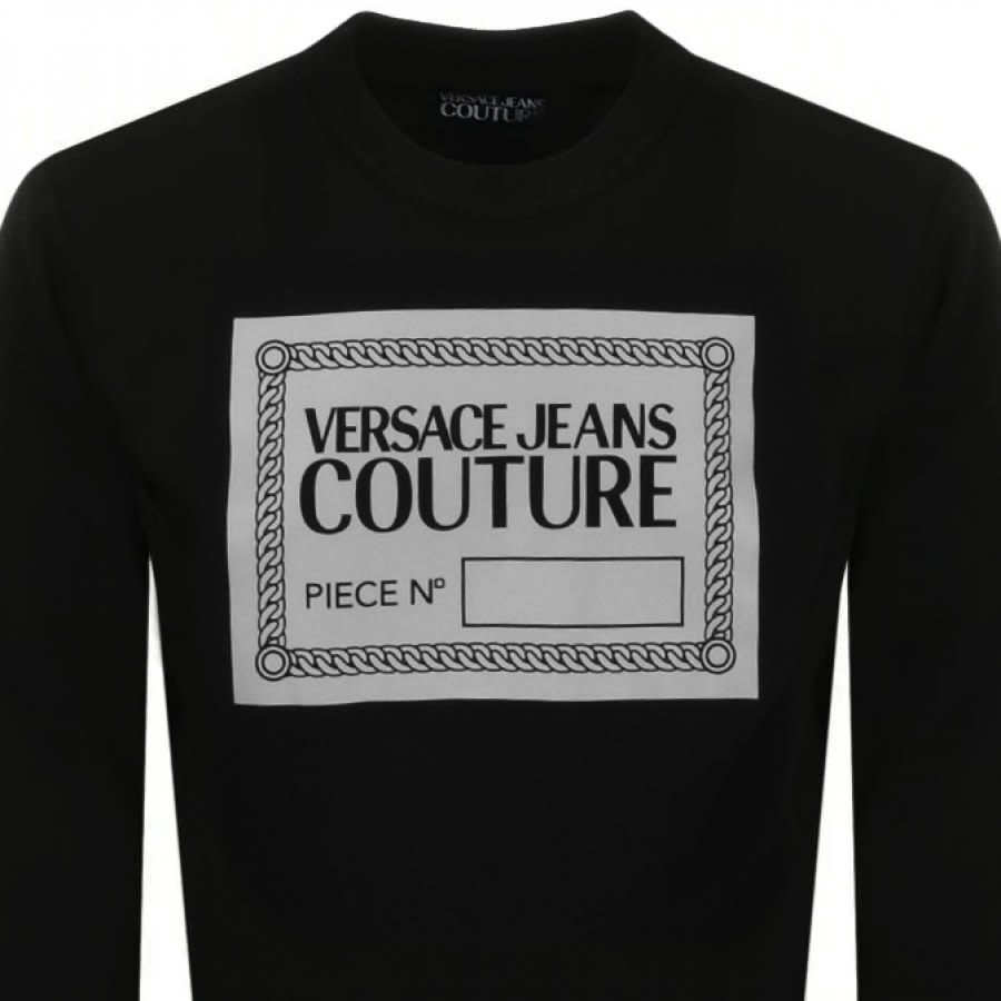 Alternative Image for ProductVersace Jeans Couture Logo Sweatshirt Black2
