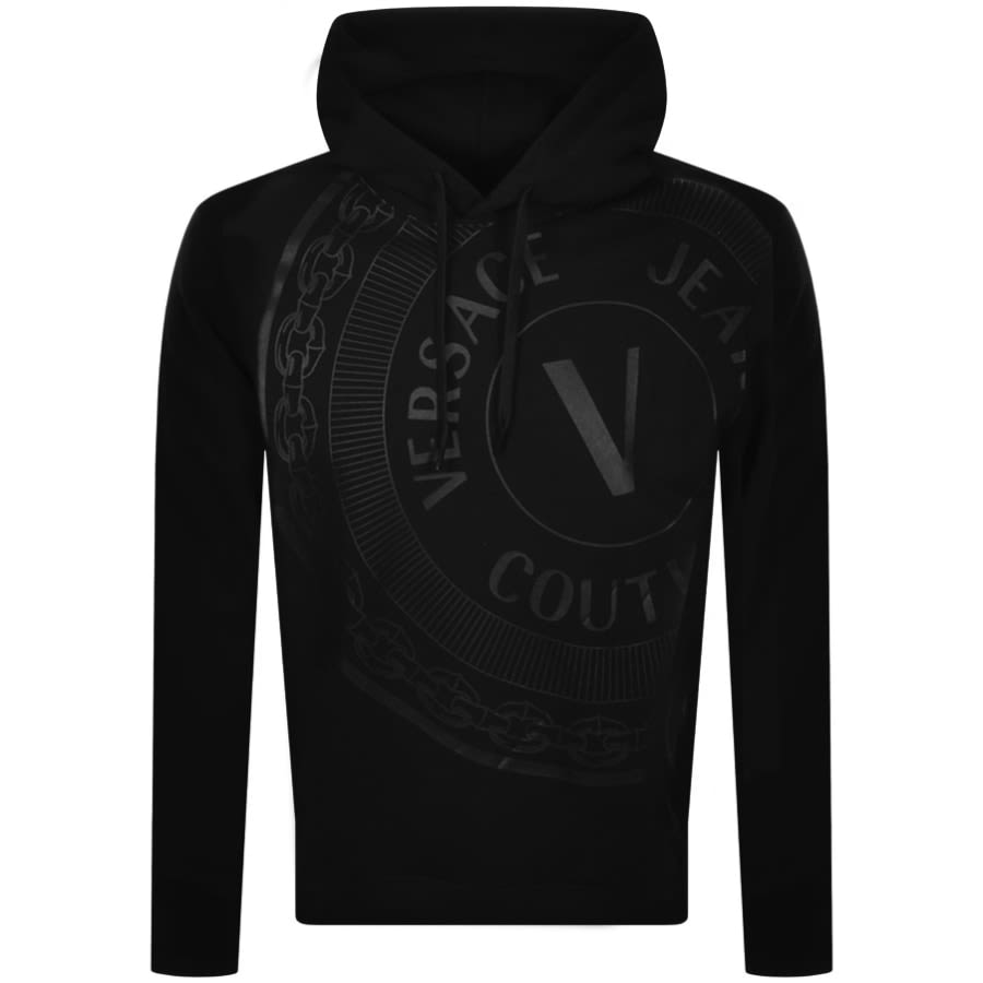 Alternative Image for ProductVersace Jeans Couture Pullover Logo Hoodie Black1
