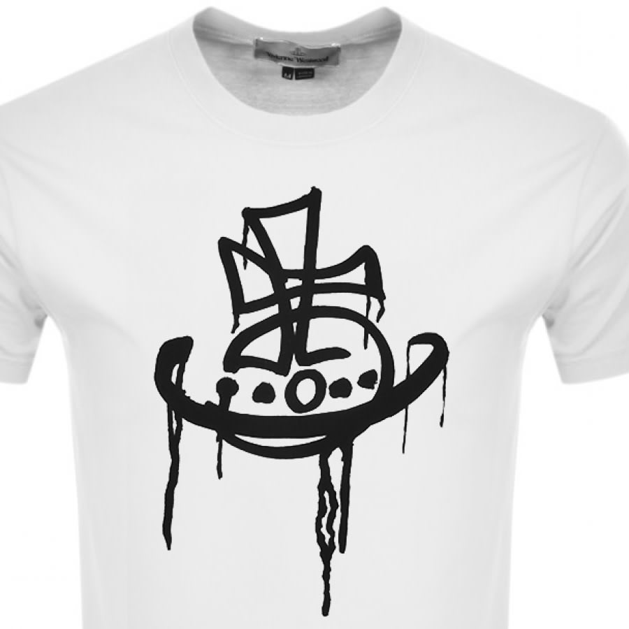 Alternative Image for ProductVivienne Westwood Drip Logo T Shirt White2