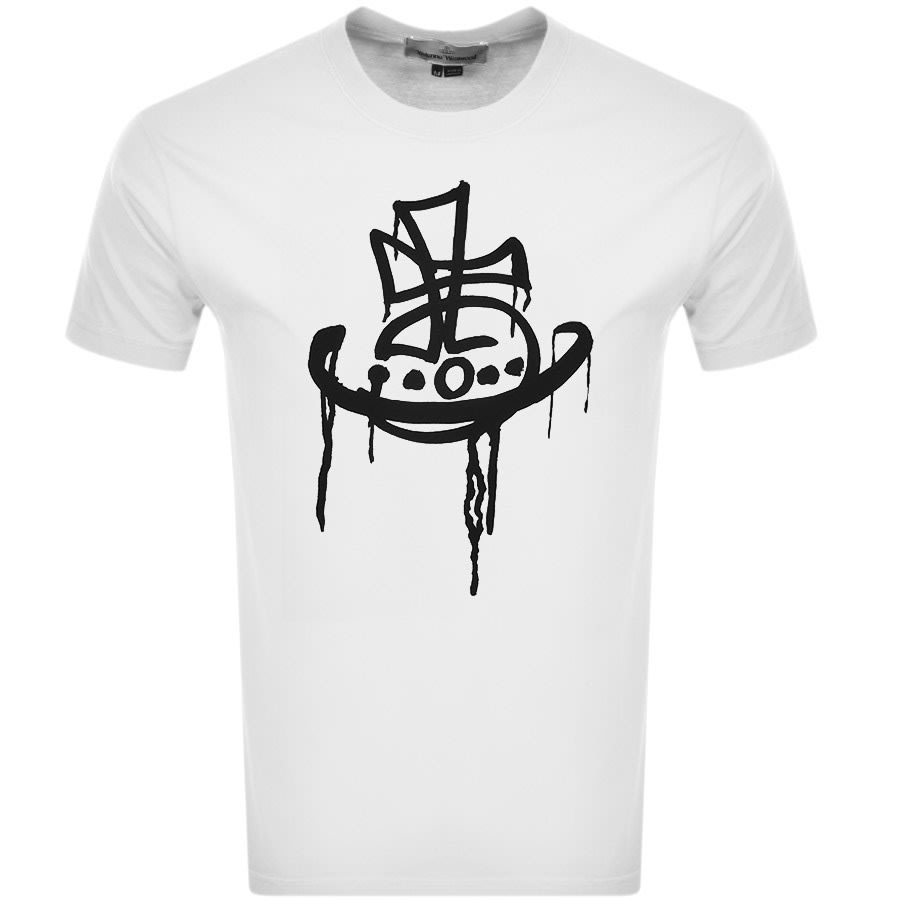 Alternative Image for ProductVivienne Westwood Drip Logo T Shirt White1