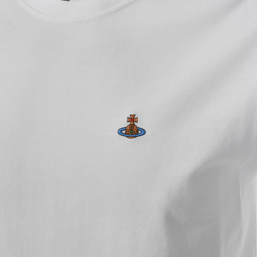 Alternative Image for ProductVivienne Westwood Orb Logo T Shirt White3