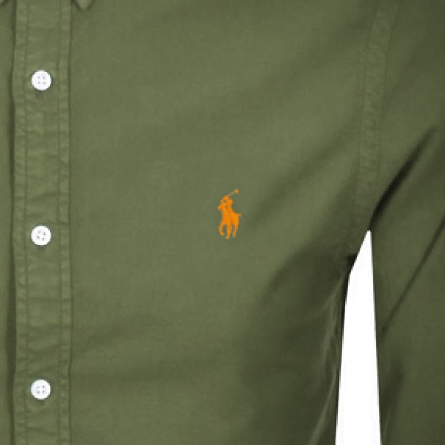 Alternative Image for ProductRalph Lauren Oxford Long Sleeved Shirt Khaki3