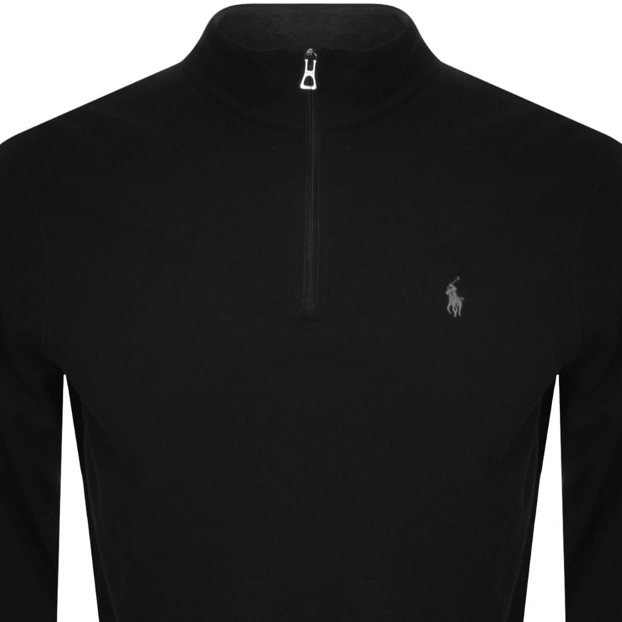 Alternative Image for ProductRalph Lauren Half Zip Sweatshirt Black2
