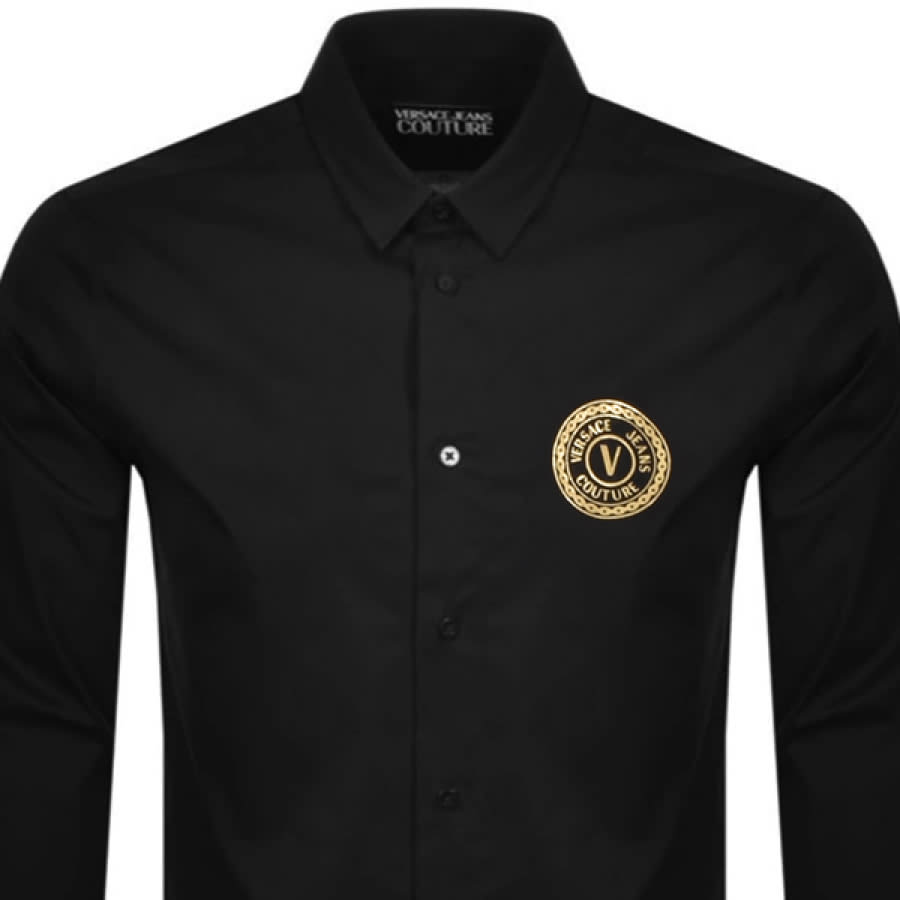 Alternative Image for ProductVersace Jeans Couture Long Sleeve Shirt Black2