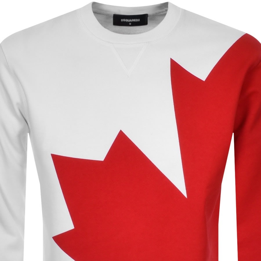 Alternative Image for ProductDSQUARED2 Megaleaf Cool Sweatshirt White2