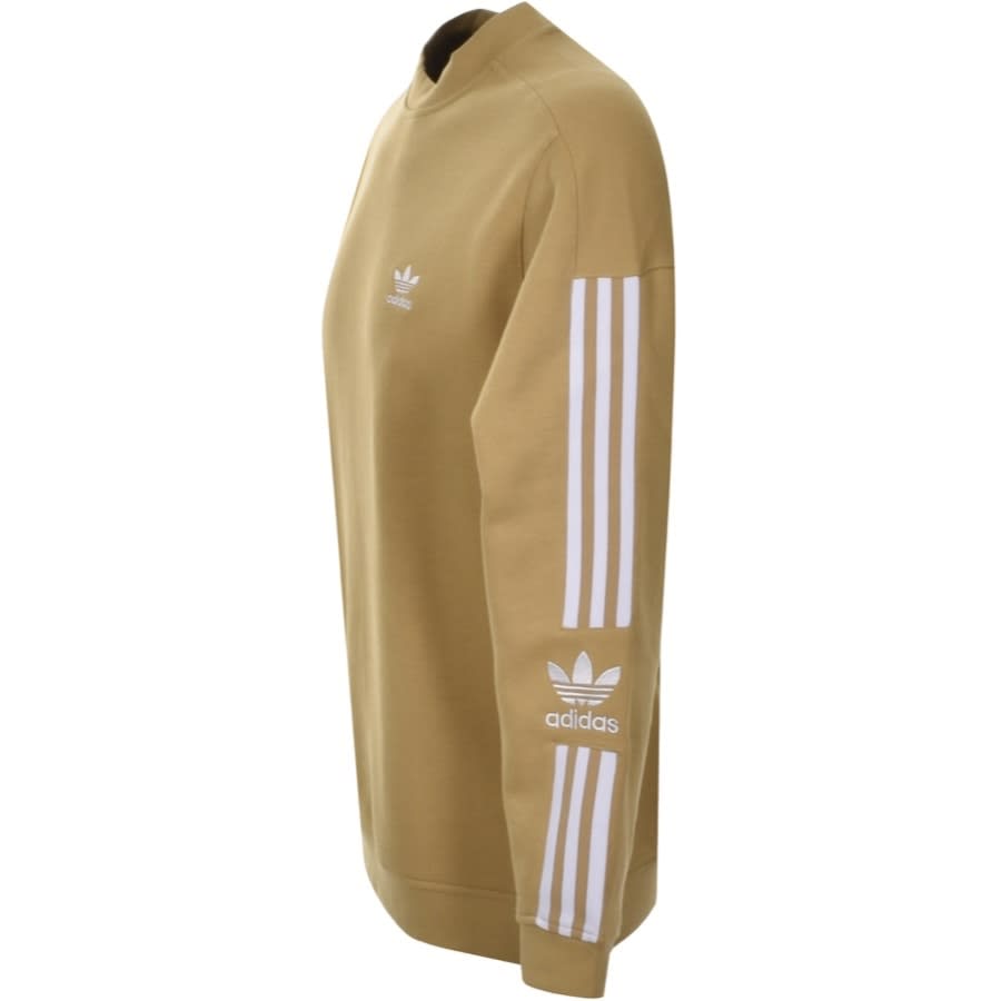 Alternative Image for Productadidas Originals Lock Up Crew Sweatshirt Beige3