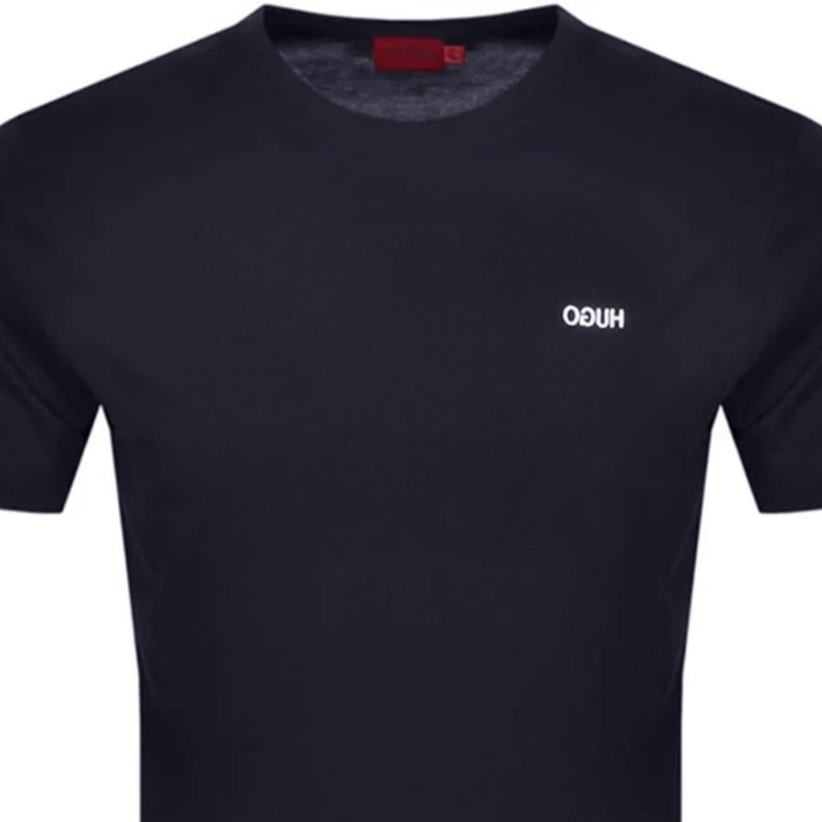 Alternative Image for ProductHUGO Dero 212 Crew Neck Short Sleeve T Shirt Navy2