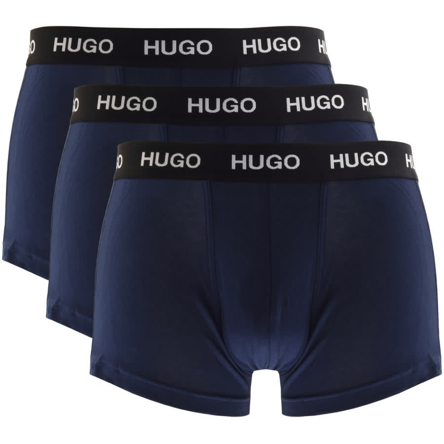 Alternative Image for ProductHUGO Triple Pack Boxer Trunks Navy1