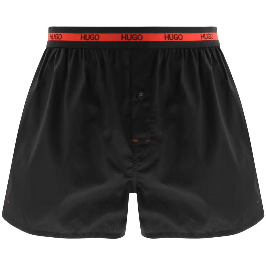 Alternative Image for ProductHUGO Double Pack Boxer Shorts Black2