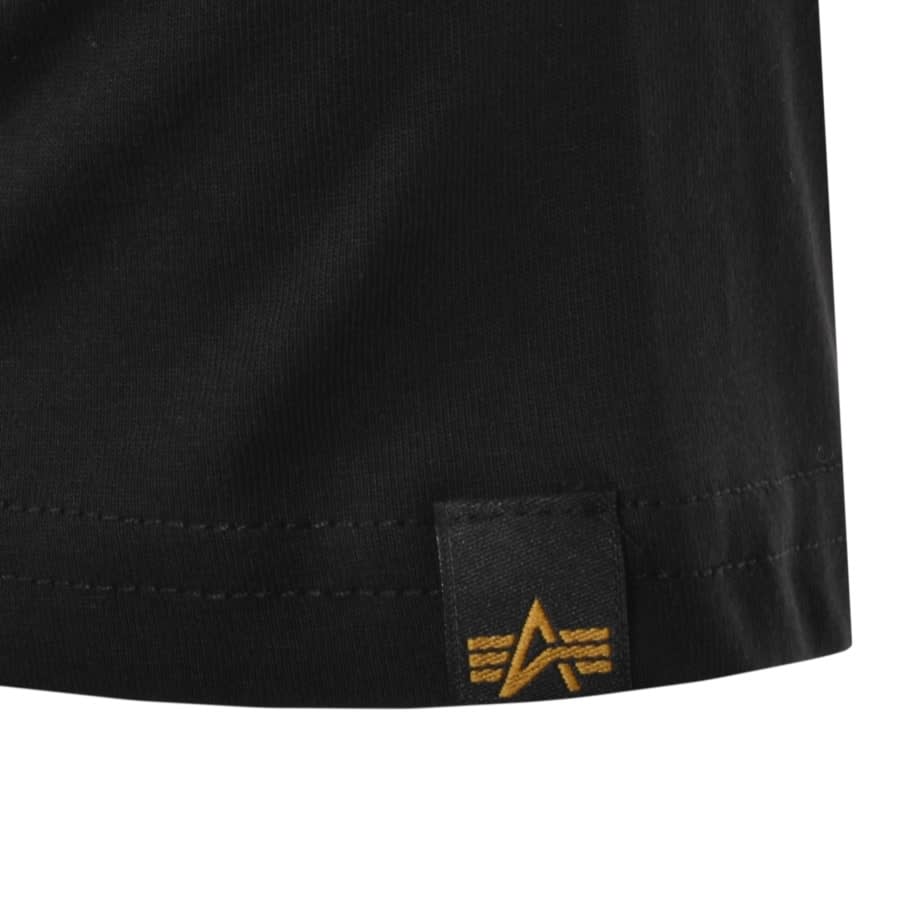 Alternative Image for ProductAlpha Industries Two Pack Logo T Shirt Black3